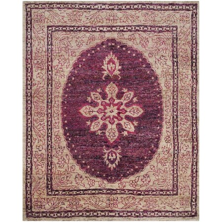 Safavieh Tangier Hand-Knotted Rectangle Rug Fuchsia & Beige - 8 x 10 ft. TGR604A-8